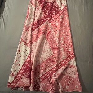 Pink Patchwork Slip Skirt